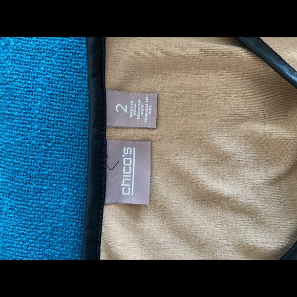 Chico’s Tan Top SZ 2 - Picture 7 of 7